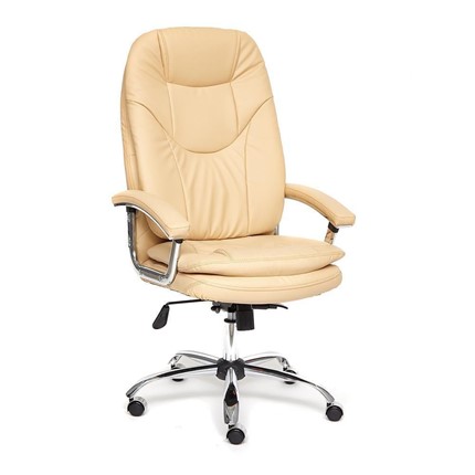 Кресло офисное SOFTY LUX  кож/зам, бежевый, арт.12901 в Кушве - изображение