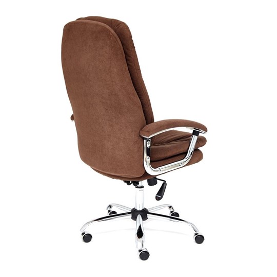 Офисное кресло SOFTY LUX флок, коричневый, арт.13595 в Каменске-Уральском - изображение 3