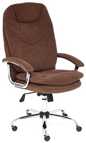 Офисное кресло SOFTY LUX флок, коричневый, арт.13595 в Полевском
