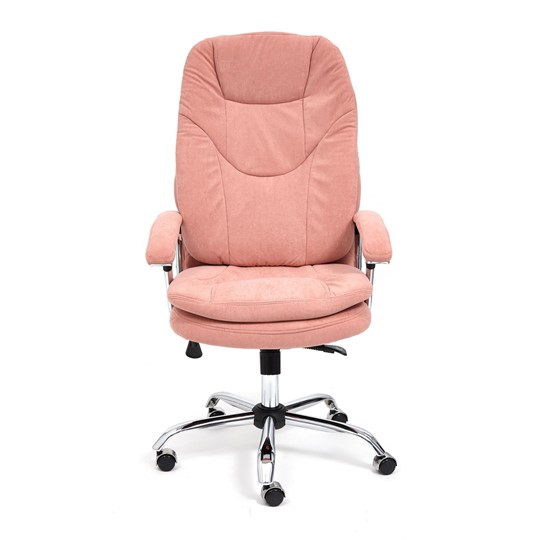 Офисное кресло SOFTY LUX флок, розовый, арт.13952 в Екатеринбурге - изображение 1