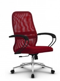 Кресло компьютерное SU-CK130-8 CH-3 красный в Ревде