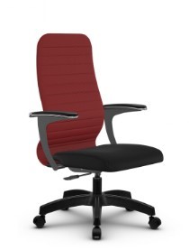 Кресло компьютерное SU-CU160-10P PL красный/черный в Асбесте