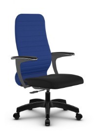 Офисное кресло SU-CU160-10P PL синий/черный в Асбесте