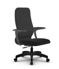 Кресло компьютерное SU-CU160-10P PL темно-серый/черный в Ревде
