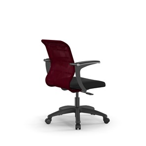Офисное кресло SU-M-4/подл.160/осн.005 бордовый/черный в Екатеринбурге - предосмотр 1
