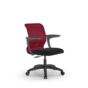 Офисное кресло SU-M-4/подл.160/осн.005 красный/черный в Екатеринбурге
