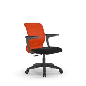 Офисное кресло SU-M-4/подл.160/осн.005 оранжевый/черный в Екатеринбурге