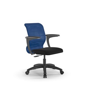 Офисное кресло SU-M-4/подл.160/осн.005 светло-синий/черный в Екатеринбурге