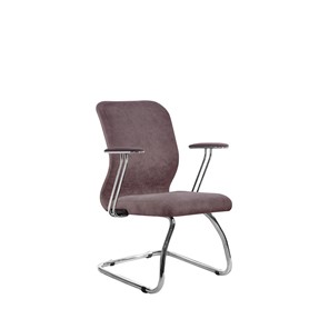 Кресло офисное SU-Mr-4/подл.078/осн.007 темно-розовый в Ревде