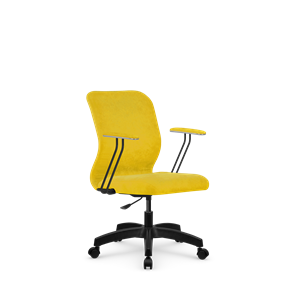 Кресло компьютерное SU-Mr-4/подл.079/осн.005 желтый в Кушве