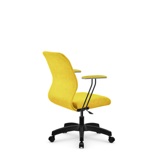 Кресло компьютерное SU-Mr-4/подл.079/осн.005 желтый в Екатеринбурге - изображение 1