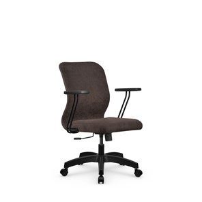 Кресло компьютерное SU-Mr-4/подл.109/осн.001 Темно-коричневый в Ревде