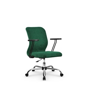 Кресло компьютерное SU-Mr-4/подл.109/осн.006 зеленый в Ревде