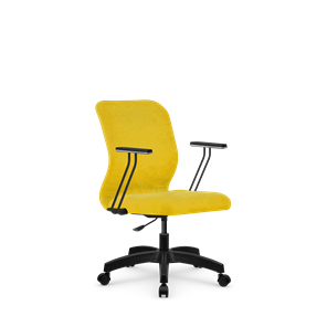 Кресло компьютерное SU-Mr-4/подл.110/осн.005 желтый в Каменске-Уральском
