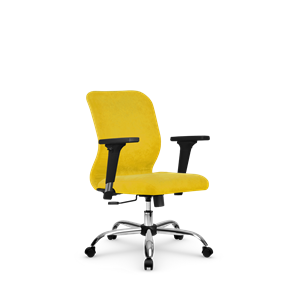 Компьютерное кресло SU-Mr-4/подл.200/осн.003 желтый в Екатеринбурге - предосмотр 1