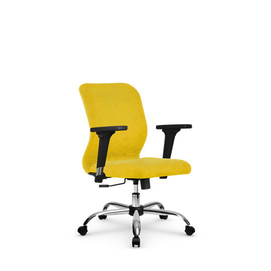 Компьютерное кресло SU-Mr-4/подл.200/осн.003 желтый в Екатеринбурге - изображение 1
