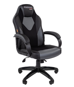 Кресло компьютерное CHAIRMAN GAME 17, цвет черный / серый в Кушве