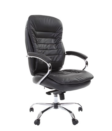 Офисное кресло CHAIRMAN 795 кожа, цвет черный в Кушве - изображение