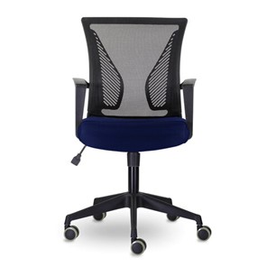 Компьютерное кресло Brabix Wings MG-309 (пластик черный, сетка, черное/синее) 532013 в Первоуральске