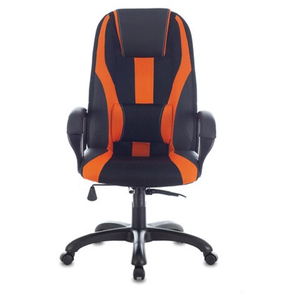 Компьютерное кресло Brabix Premium Rapid GM-102 (экокожа/ткань, черно/оранжевое) 532420 в Кушве - изображение