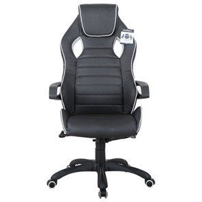 Компьютерное кресло Brabix Techno Pro GM-003 (экокожа, черное/серое, вставки серые) в Кушве