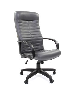 Кресло CHAIRMAN 480 LT, экокожа, цвет серый в Ревде
