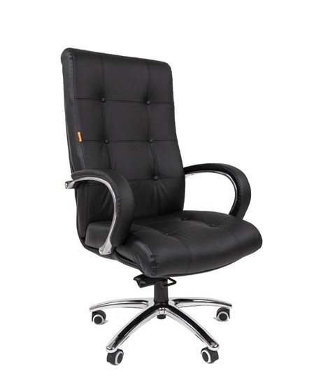 Компьютерное кресло CHAIRMAN 424 Кожа черная в Богдановиче - изображение 1