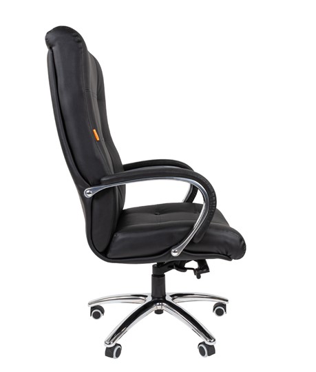 Компьютерное кресло CHAIRMAN 424 Кожа черная в Богдановиче - изображение 3