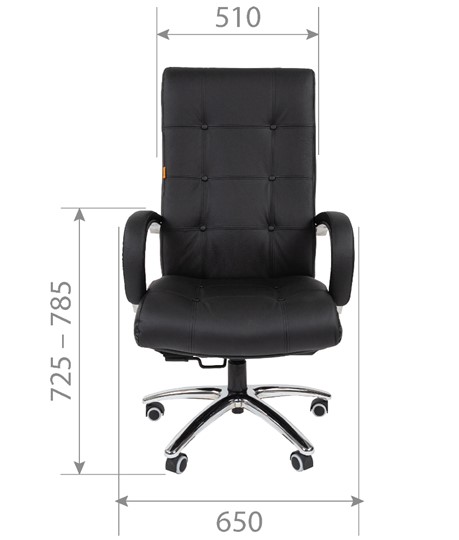 Компьютерное кресло CHAIRMAN 424 Кожа черная в Богдановиче - изображение 4