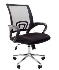 Офисное кресло CHAIRMAN 696 CHROME Сетка TW-01 (черная) в Ревде