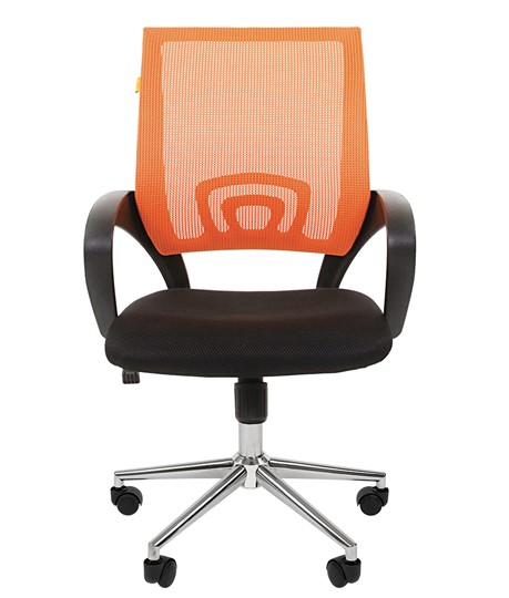 Офисное кресло CHAIRMAN 696 CHROME Сетка TW-66 (оранжевый) в Екатеринбурге - изображение 2