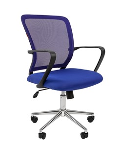Офисное кресло CHAIRMAN 698 CHROME new Сетка TW-05 (синий) в Ревде