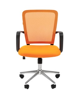 Офисное кресло CHAIRMAN 698 CHROME new Сетка TW-66 (оранжевый) в Екатеринбурге - предосмотр 2