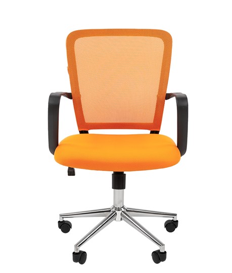 Офисное кресло CHAIRMAN 698 CHROME new Сетка TW-66 (оранжевый) в Екатеринбурге - изображение 2