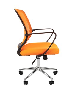Офисное кресло CHAIRMAN 698 CHROME new Сетка TW-66 (оранжевый) в Екатеринбурге - предосмотр 3