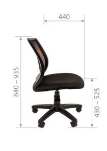 Офисное кресло CHAIRMAN 699 Б/Л Сетка TW-01(черный) в Кушве - предосмотр 5