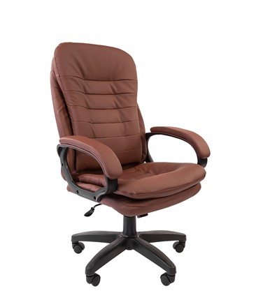 Кресло офисное CHAIRMAN 795 LT, экокожа, цвет коричневый в Екатеринбурге - изображение