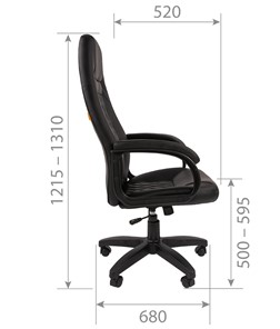 Компьютерное кресло CHAIRMAN 950LT Экокожа черная в Екатеринбурге - предосмотр 5