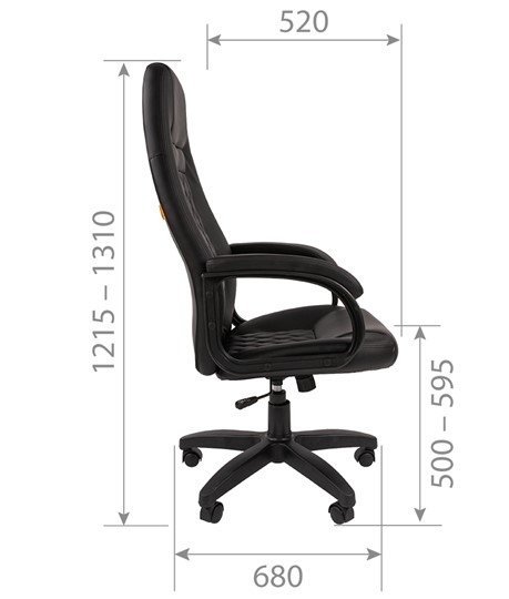 Компьютерное кресло CHAIRMAN 950LT Экокожа черная в Екатеринбурге - изображение 5