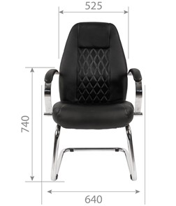 Кресло офисное CHAIRMAN 950V Экокожа черная в Екатеринбурге - предосмотр 4