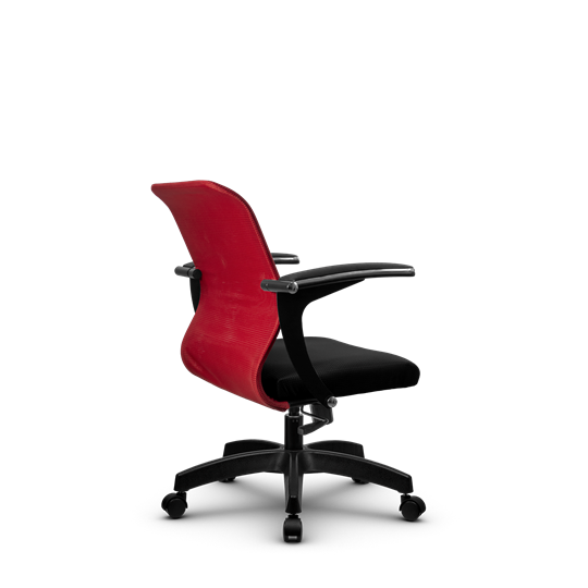 Офисное кресло SU-M-4/подл.160/осн.001, Красный/Черный в Екатеринбурге - изображение 2