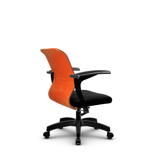 Офисное кресло SU-M-4/подл.160/осн.001, Оранжевый/Черный в Екатеринбурге - изображение 2