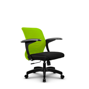 Офисное кресло SU-M-4/подл.160/осн.001, Зеленый/Черный в Кушве