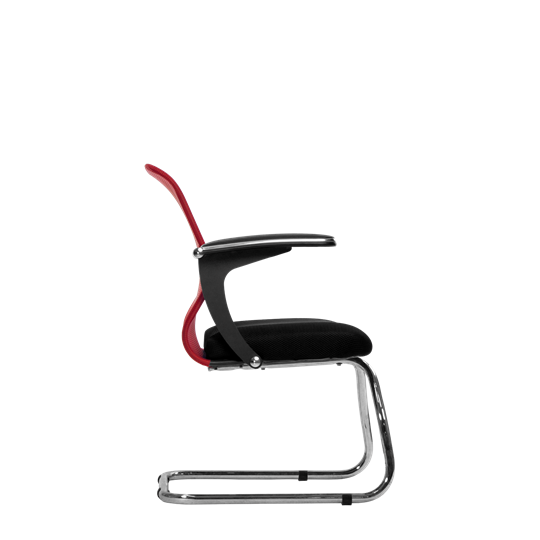 Офисный стул SU-M-4/подл.160/осн.007, Красный/Черный в Екатеринбурге - изображение 1