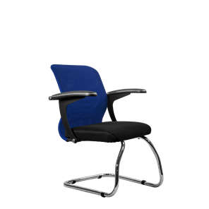 Офисный стул SU-M-4/подл.160/осн.007, Синий/Черный в Кушве