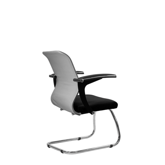 Офисный стул SU-M-4/подл.160/осн.007, Светло-серый/Черный в Екатеринбурге - изображение 2