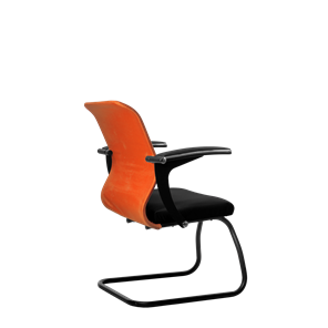 Офисный стул SU-M-4/подл.160/осн.008, Оранжевый/Черный в Кушве - предосмотр 2