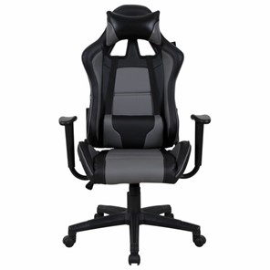 Компьютерное кресло Brabix GT Racer GM-100 (две подушки, экокожа, черное/серое) 531926 в Кушве