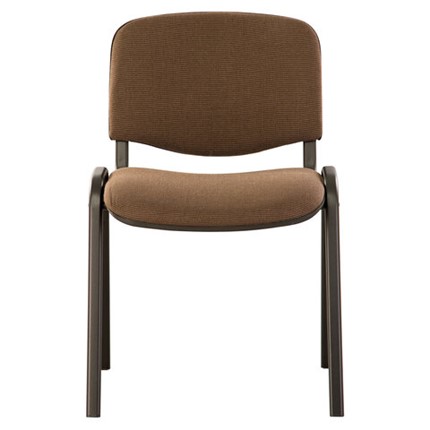 Офисный стул Brabix Iso CF-005 (черный каркас, ткань коричневая) 531973 в Красноуфимске - изображение