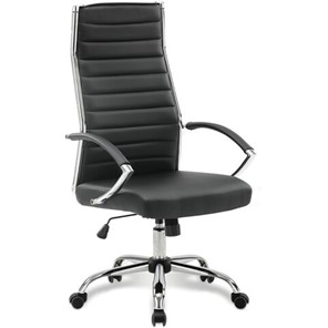 Офисное кресло Brabix Style EX-528 (экокожа, хром, черное) 531947 в Ревде